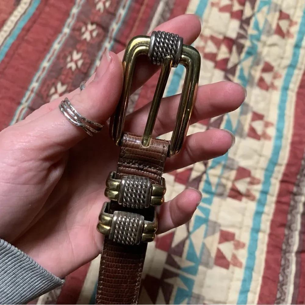 Brighton Women’s Brown Leather Belt Size large